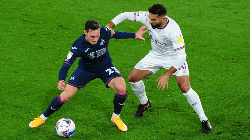 Swansea and Brentford are going to Wembley Stadium (©Gallo Images)