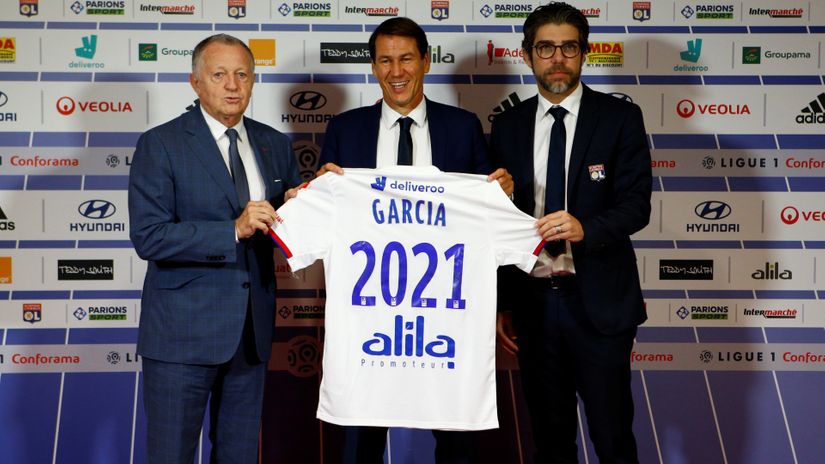 Aula, Garcia (in the middle) and Juninho in 2019 (©REUTERS/Emmanuel Foudrot)