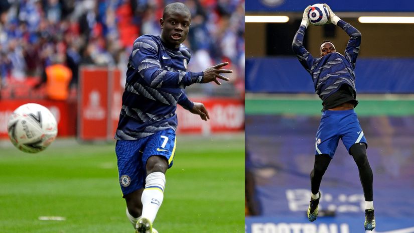 N'Golo Kante & Edouard Mendy (©AFP)