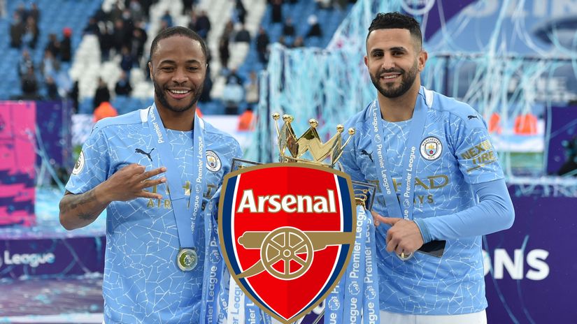 Sterling & Mahrez (©AFP)