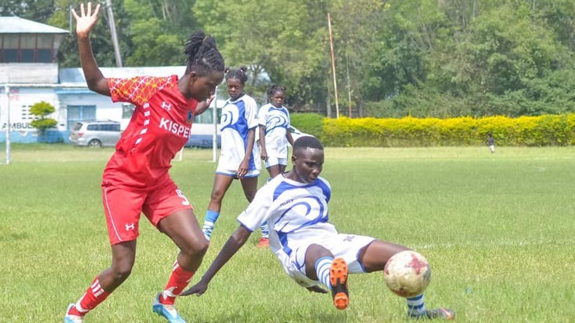 Trans Nzoia Falcons take on Kisumu All Starlets © Courtesy 
