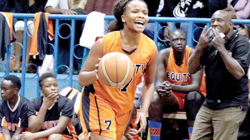 Equity Hawks' Samba Mjomba in action against KPA © Courtesy 