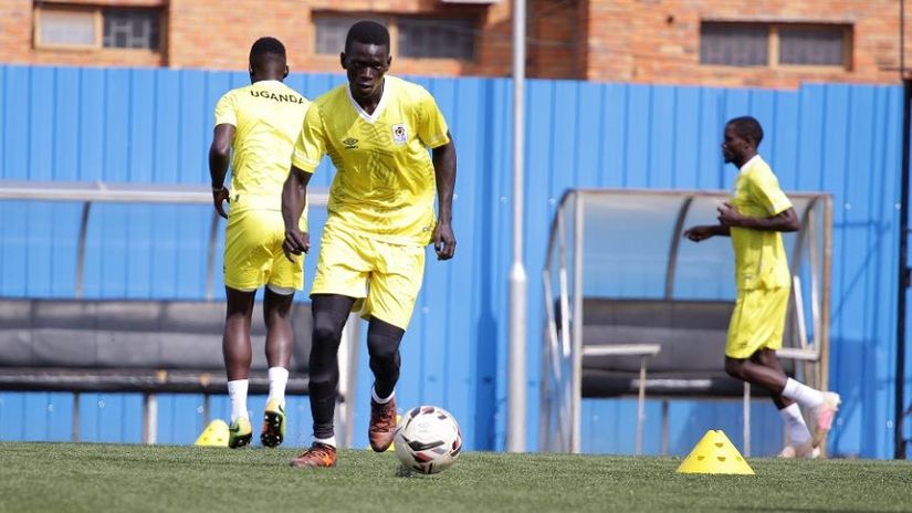 Innocent Wafula in training © Uganda Cranes