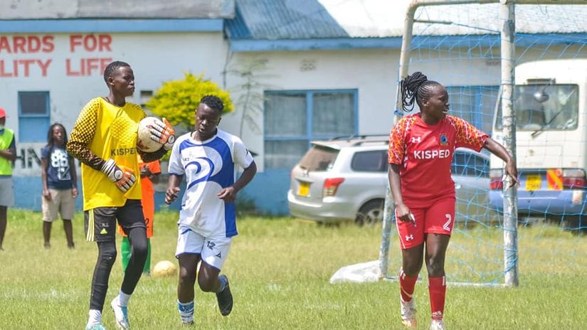 Kisumu All Starlets in action against Trans Nzoia Falcons © Magongo Kenya  