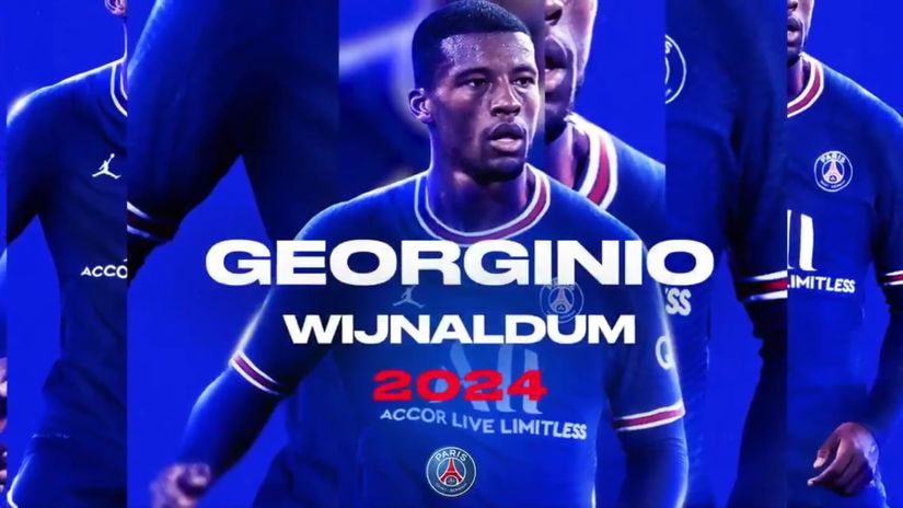 Georginio Wijnaldum (©Printscreen - Twitter PSG)
