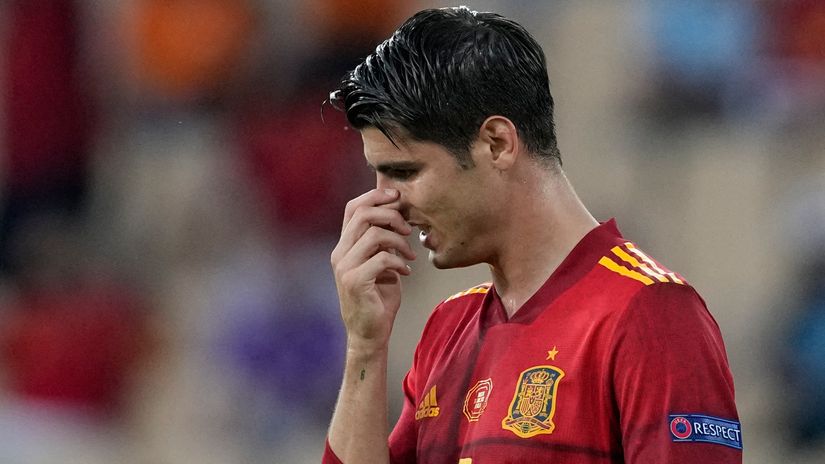 Unlucky Morata (©AFP)