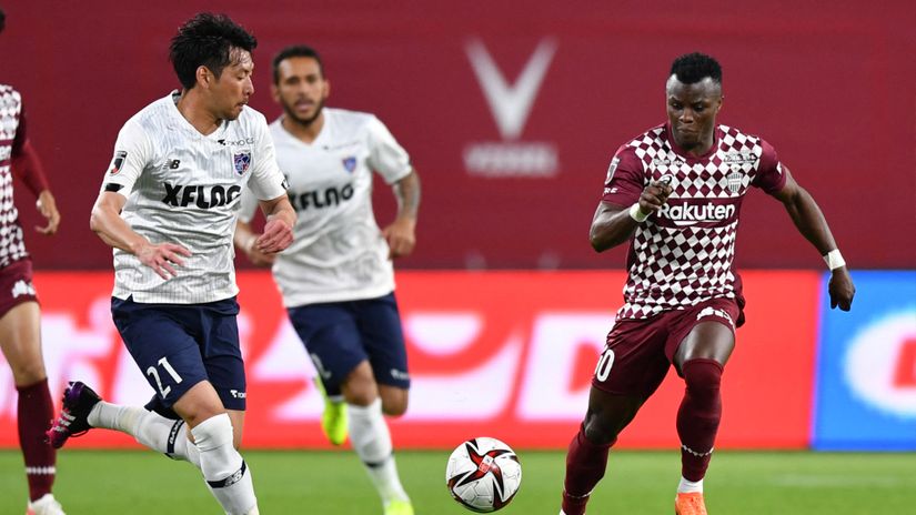 Ayub Masika in action 