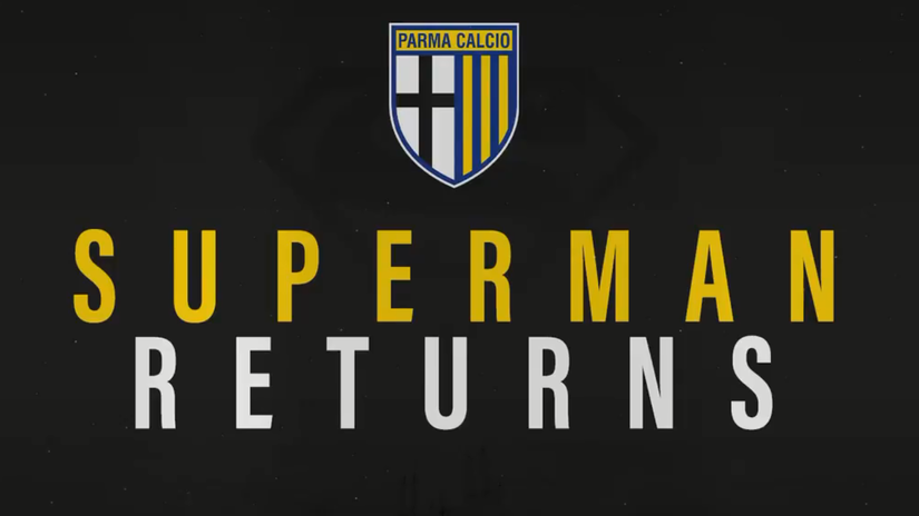 Announcment of Buffon's return (©Parma/screenshot))