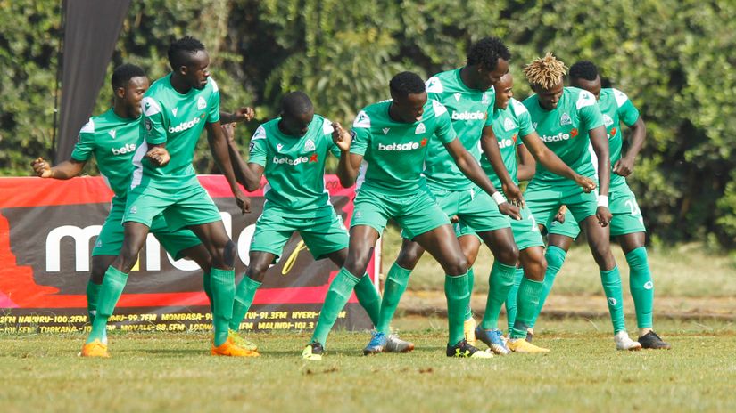 Gor Mahia players celebrate after scoring © Mozzart Sport