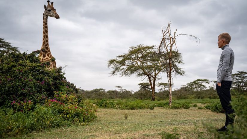 Ott Tänak enjoying the Kenyan wild © Courtesy