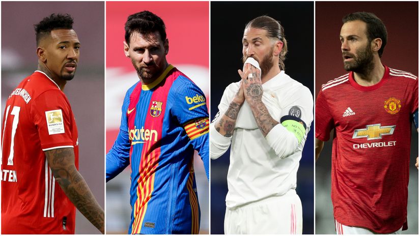 Boateng, Messi, Ramos, and Mata (©Getty images)