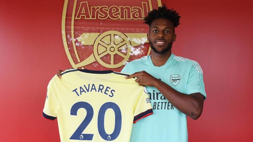 Enter number 20: Nuno Tavares (©Arsenal Football Club)