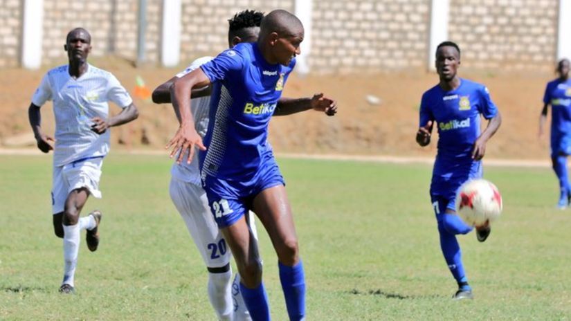 Clinton Kinanga in action for Police © Courtesy