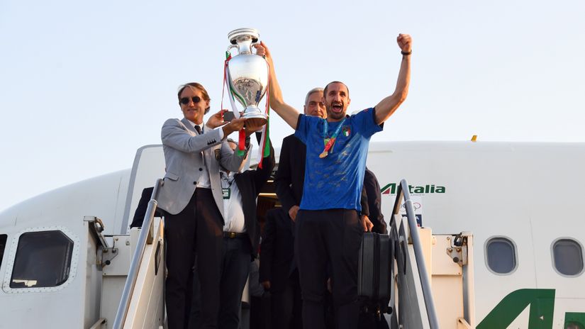 Mancini & Chiellini (©Gallo Images)