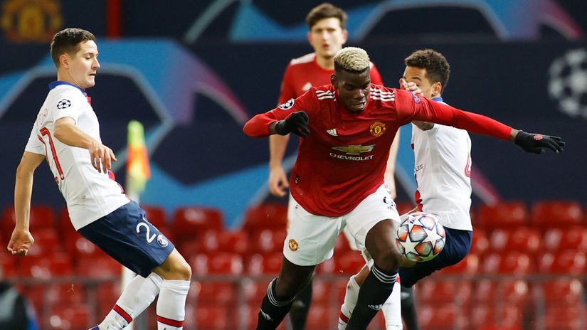 Paul Pogba against PSG (©Gallo Images)