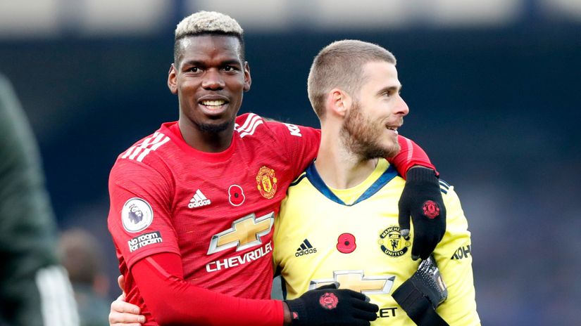 Pogba & De Gea (©Gallo Images)
