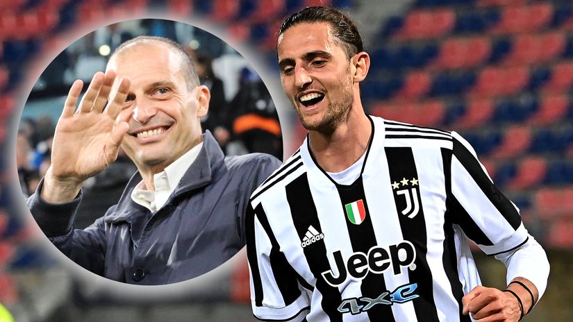 Adrien Rabiot and Massimiliano Allegri are finally at the same club (©AFP)
