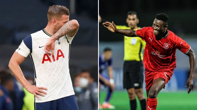 Toby Alderweireld, Michael Olunga © AFP & Duhail