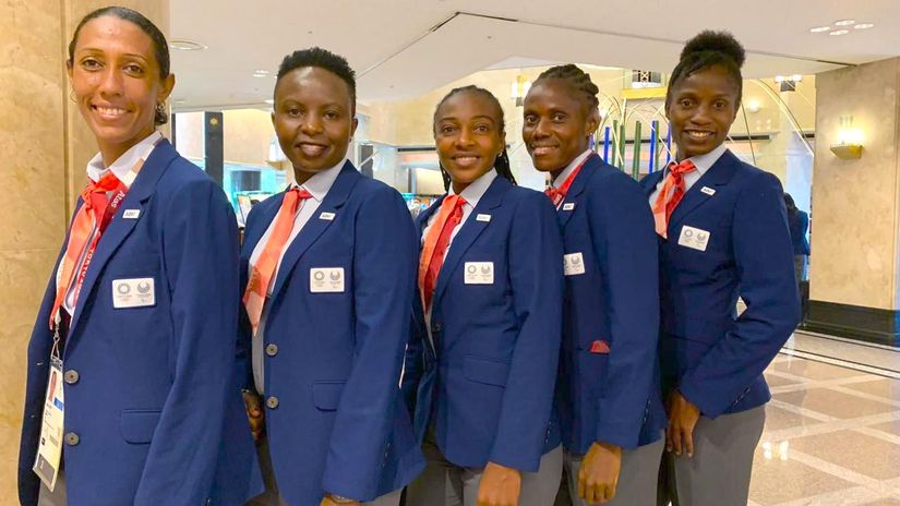 Mary Njoroge (second from left) © CAF