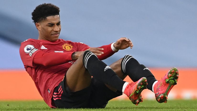 Marcus Rashford has been playing through the pain for a long time (©AFP)