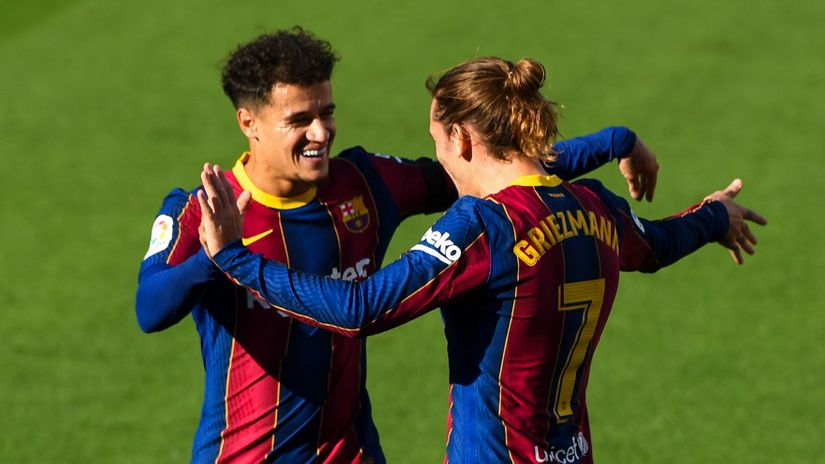 Coutinho & Griezmann (©Gallo Images)