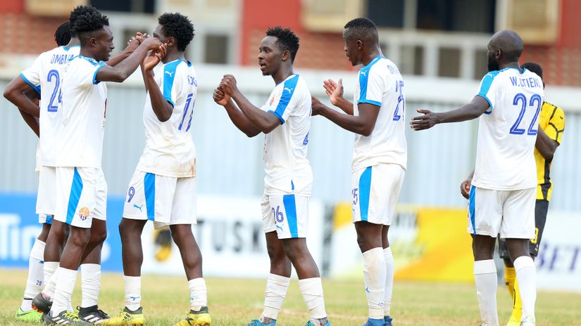 Nairobi City Stars players celebrate © Mozzart Sport