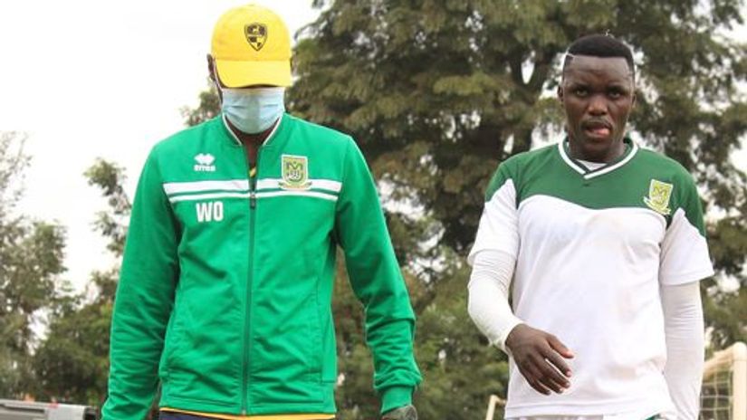 Cheche goes off after picking up injury © Mathare United