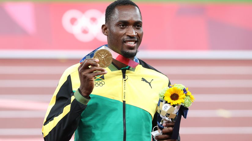 Hansle Parchment with his gold medal (©Jean Catuffe/Getty Images)