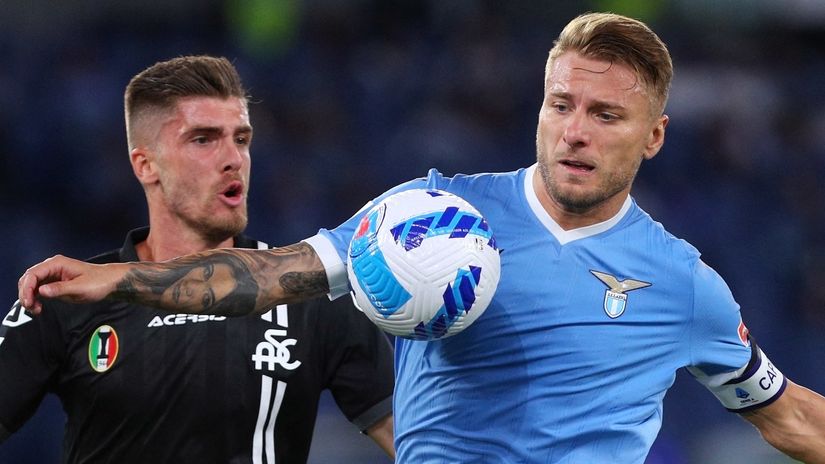Lazio captain Immobile destroys Spezia (©AFP)