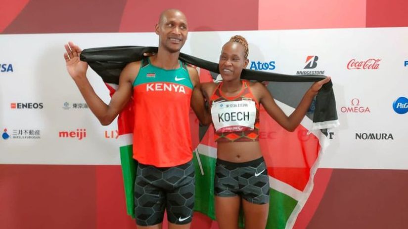 Nancy Chelangat and Geoffrey Kiplagat © NOCK