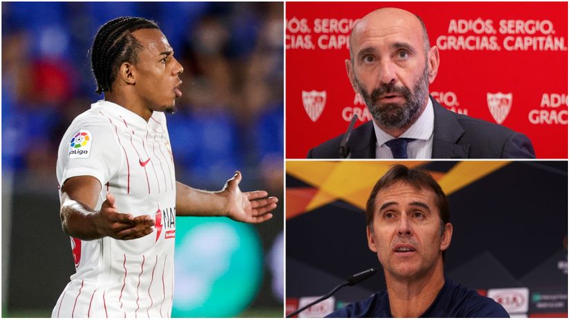 Kounde, Monchi & Lopetegui (©Gallo Images)