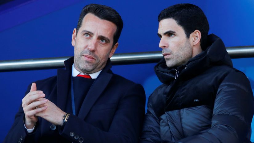 Edu and Arteta are under pressure to deliver results (©Gallo Images)