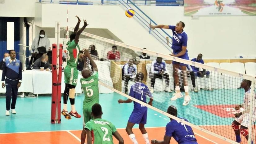 Enock Mogeni in action for Kenya Ports Authority.  