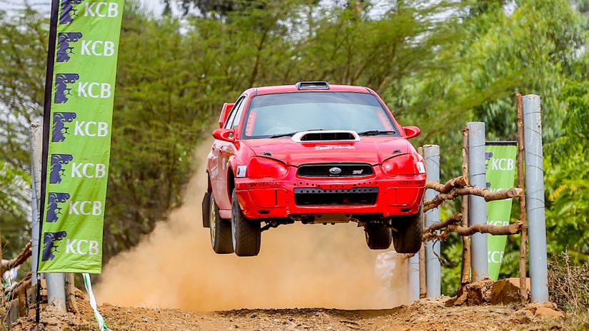 Sahib Omar clears a jump at Jamhuri Park racetrack in Nairobi © Courtesy 