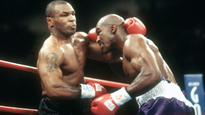 Tyson vs Holyfield back in 1997 (©Focus on Sport/Getty Images)