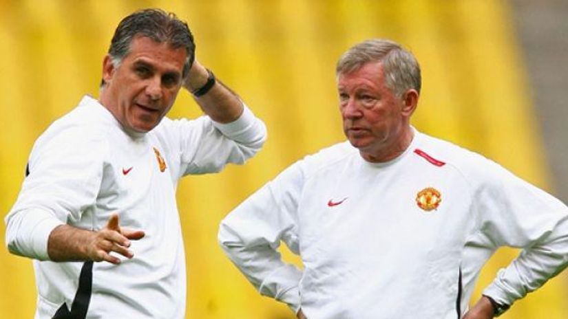 Carlos Queiroz and Sir Alex Ferguson © Courtesy