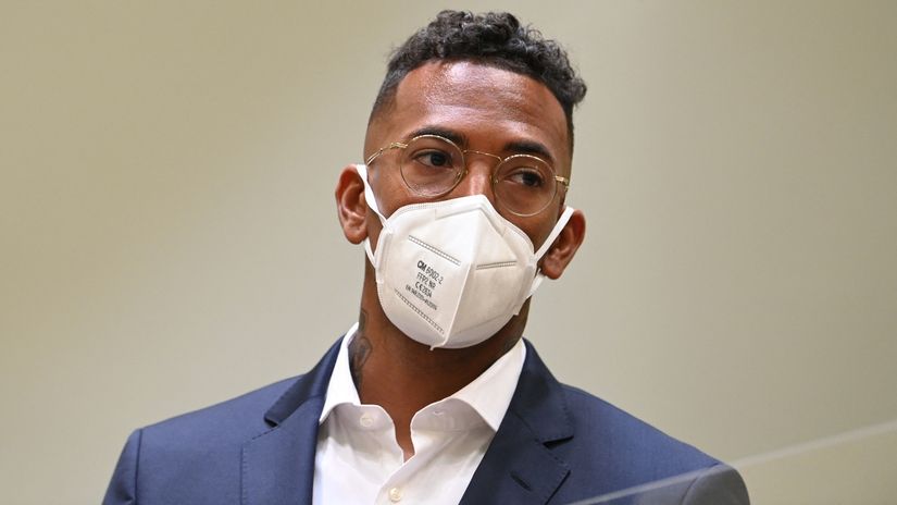 Jerome Boateng in court on Thursday (©AFP)