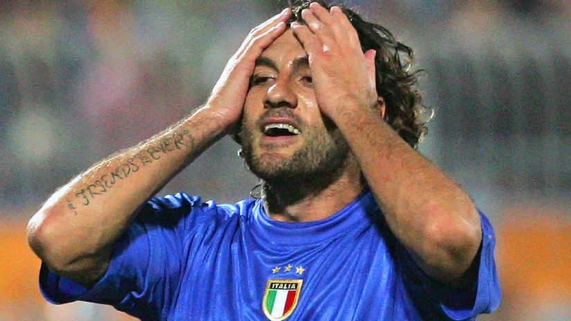 Christian Bobo Vieri while playing for Italy (©REUTERS/Max Rossi)