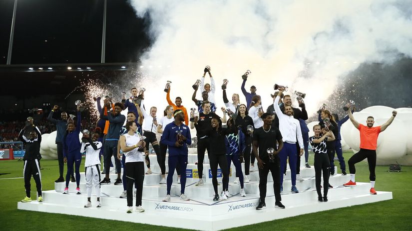 Diamond League champions pose for a photo  © Courtesy