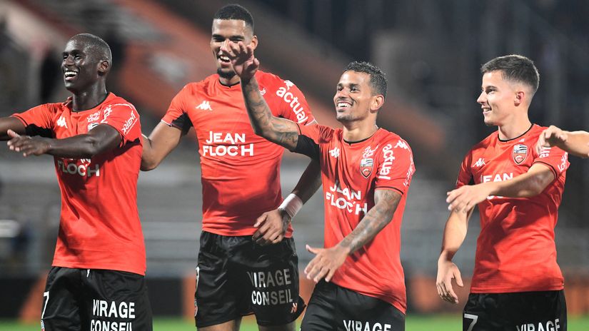 Joy for Lorient (©AFP)