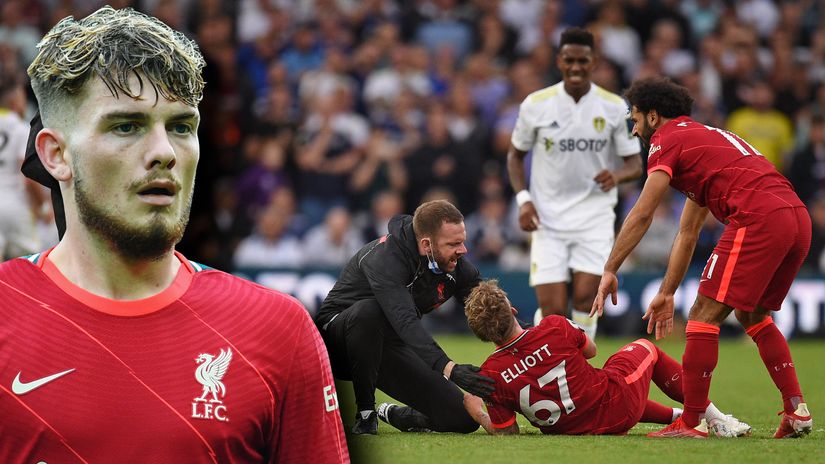 It's a serious ankle injury for Elliott (©AFP)