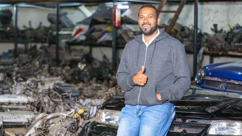 Hussein Malik poses for a photo 