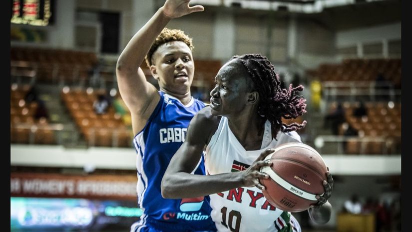 Christine Akinyi in action against Cape Verde © Courtesy 
