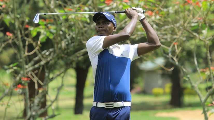 Paul Chidale follows his tee © Courtesy 