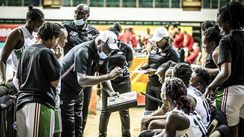 George Mayienga instructs his charges in a past match © Courtesy