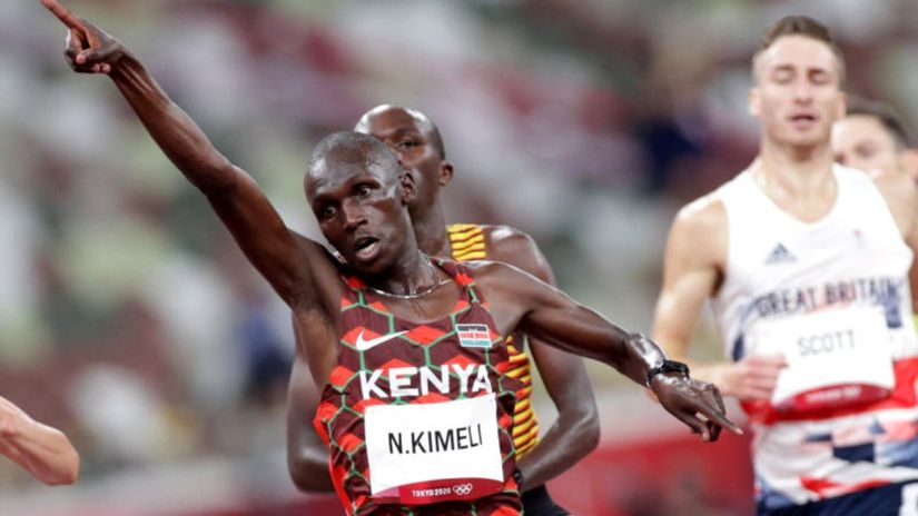 Nicholas Kimeli in action at the Tokyo Olympics © Courtesy 
