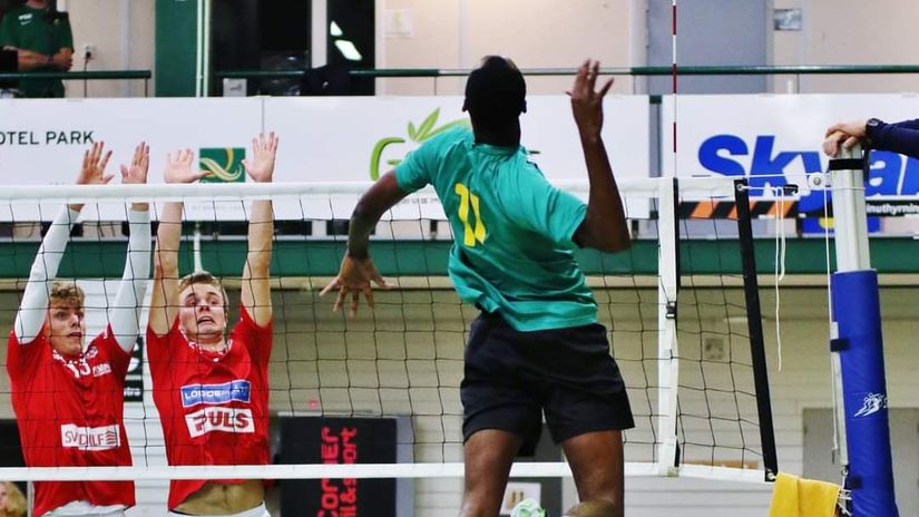 Enock Mogeni in action for his Swedish side © Courtesy 