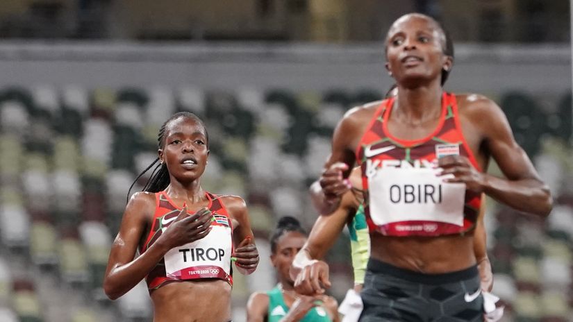 Tirop & Obiri (©Gallo Images)