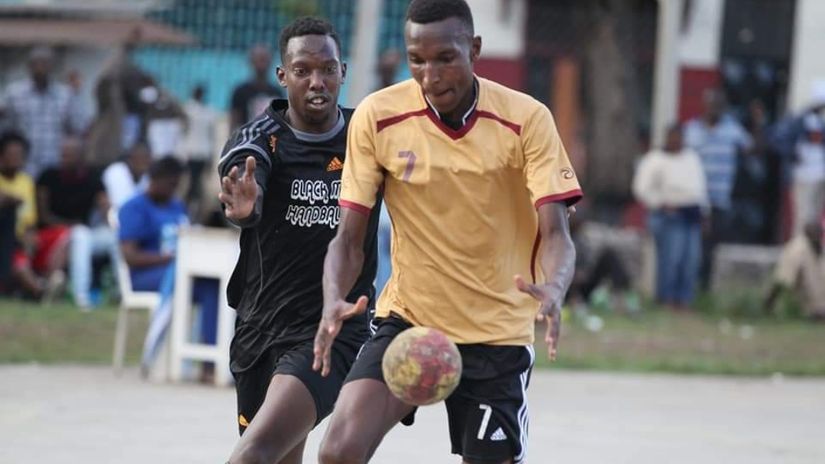 Franicks Njoroge in action against Black Mamba in a past match
