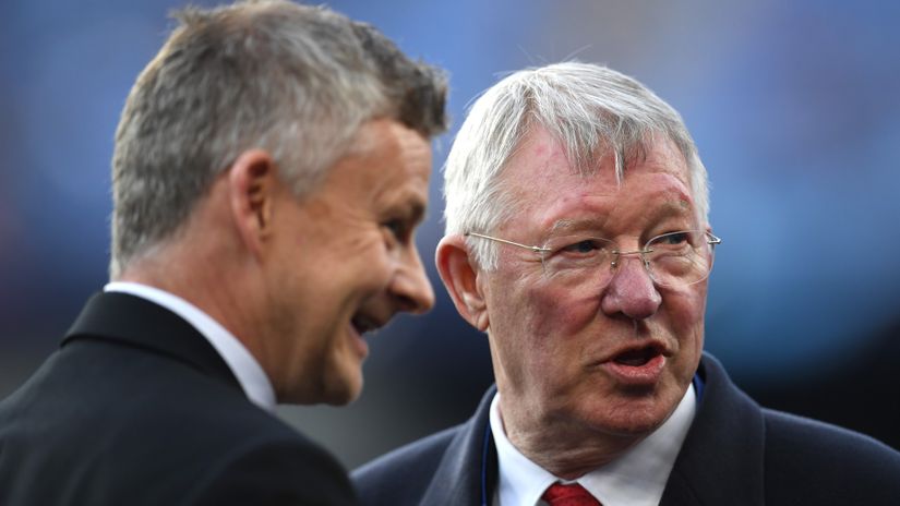 Solskjaer and Ferguson (©Matthias Hangst/Getty Images)